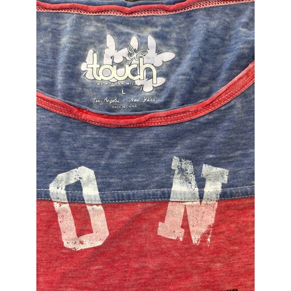 NASCAR 14 Touch by Alyssa Milano Tony Stewart Women's Morgan T-Shirt Red - Picture 6 of 9